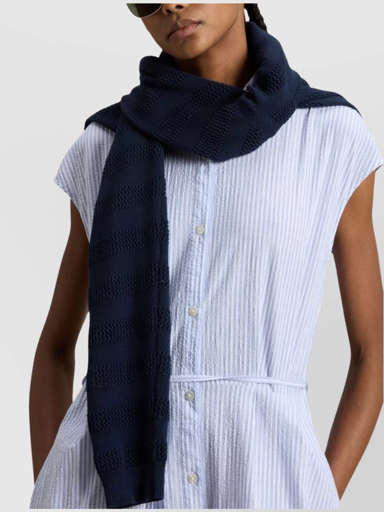 Woolrich Button-down Midi Dress With Fitted Waist And Flowing Skirt