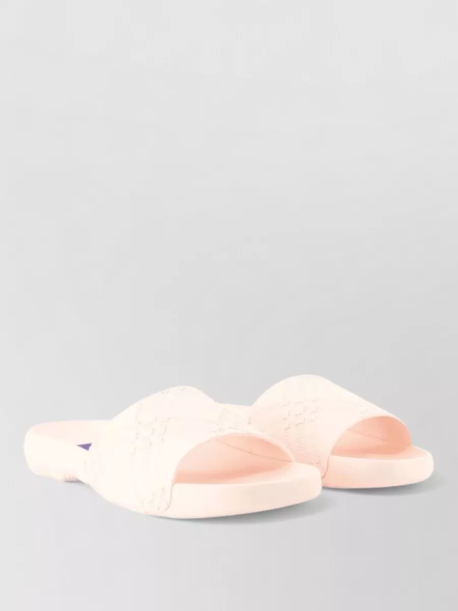 Burberry glossy slide sandals