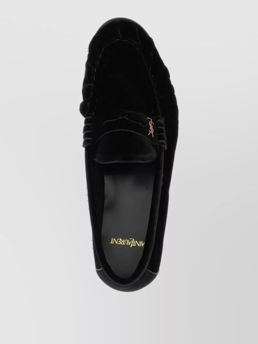 Saint Laurent Velvet Loafers