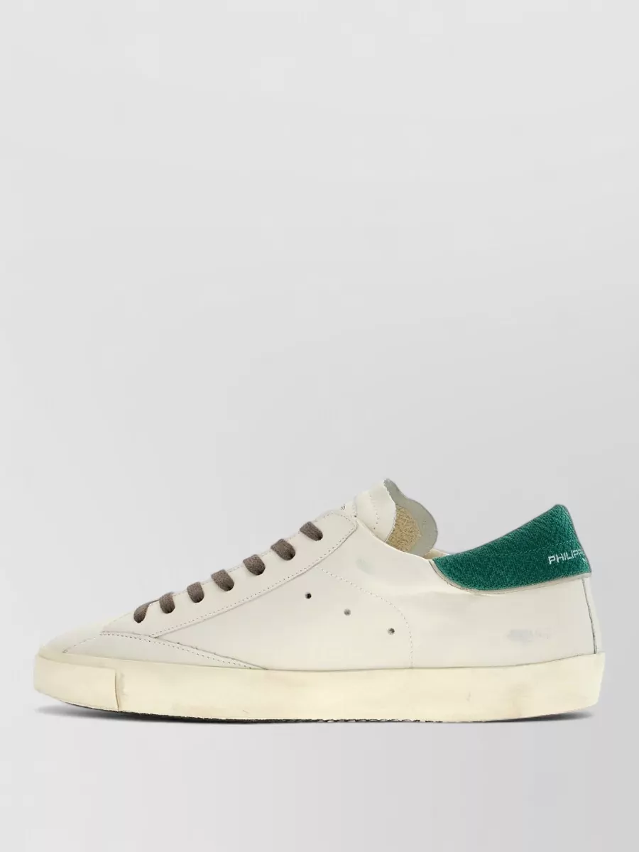 Philippe Model Leather Low-Top Sneakers