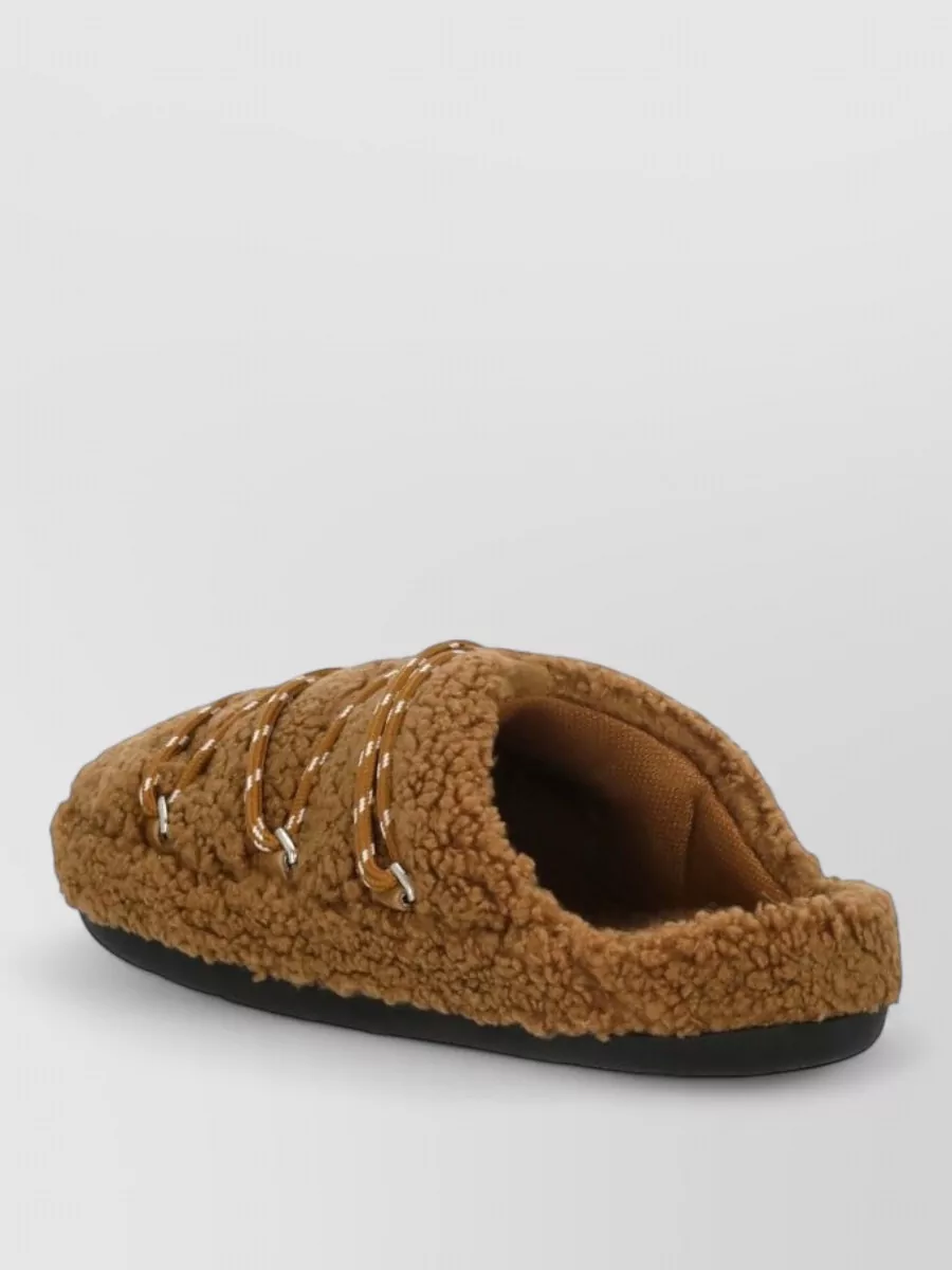 Moon Boot Shearling Slippers
