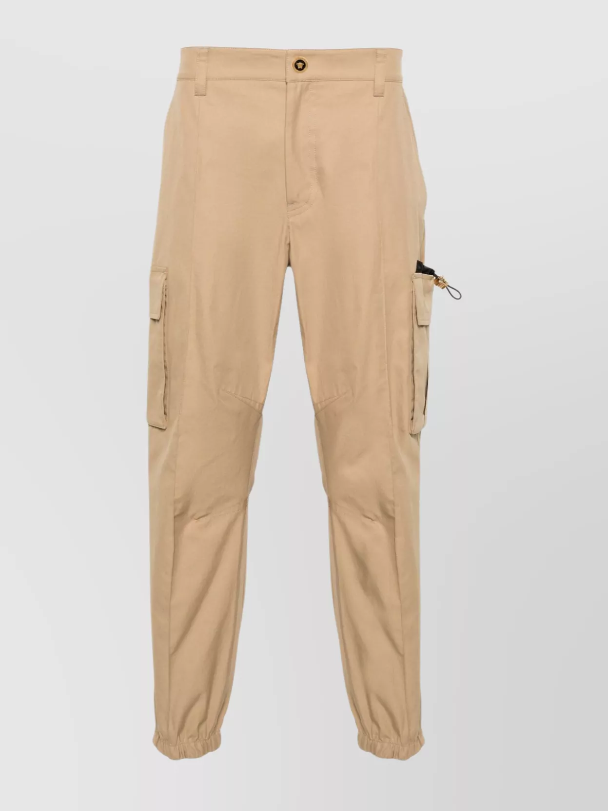Shop Versace Cargo Trousers Functional Elastic Waistband