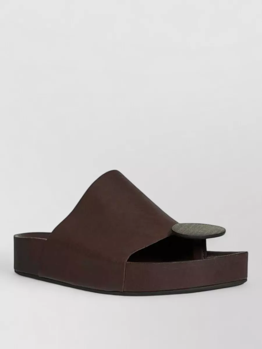 Uma Wang leather thong slides