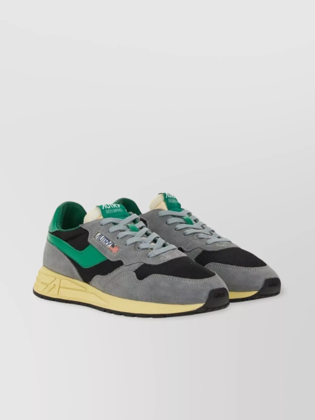 Autry Mesh And Suede Sneakers With Rubber Sole
