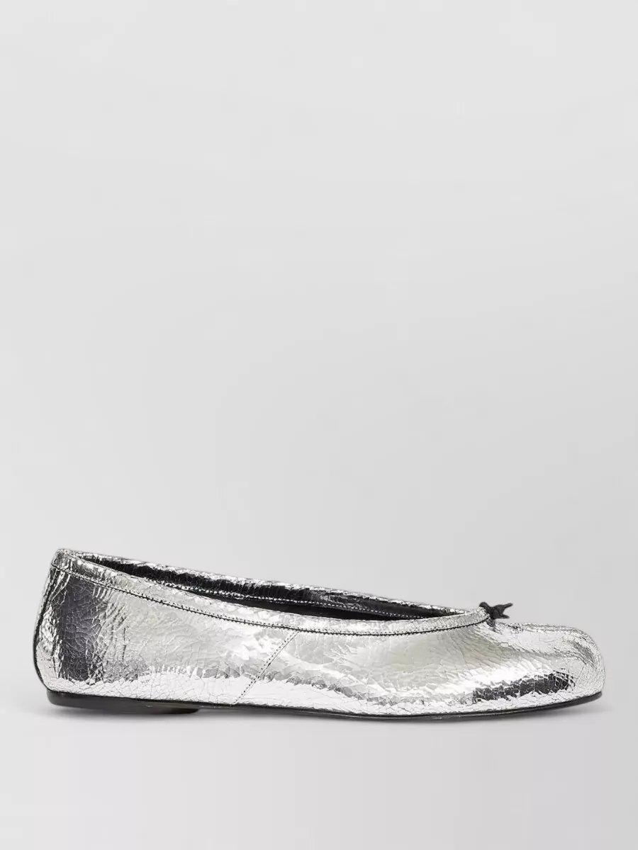 Maison Margiela Tabi Split Toe Ballet Flats Bow Detail