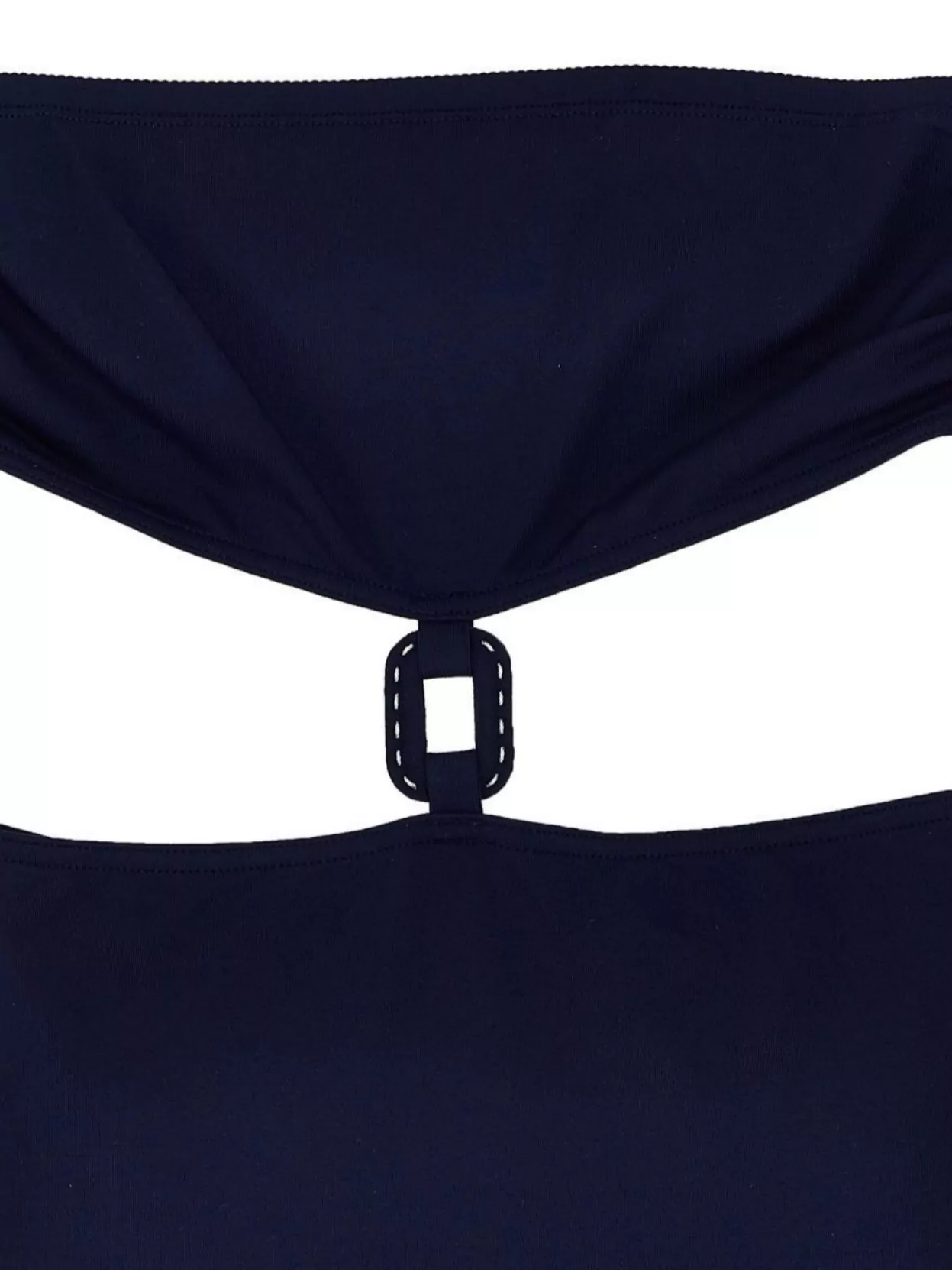 Shop Eres 'marina' Bandeau Swimsuit With Buckle And Cut-out