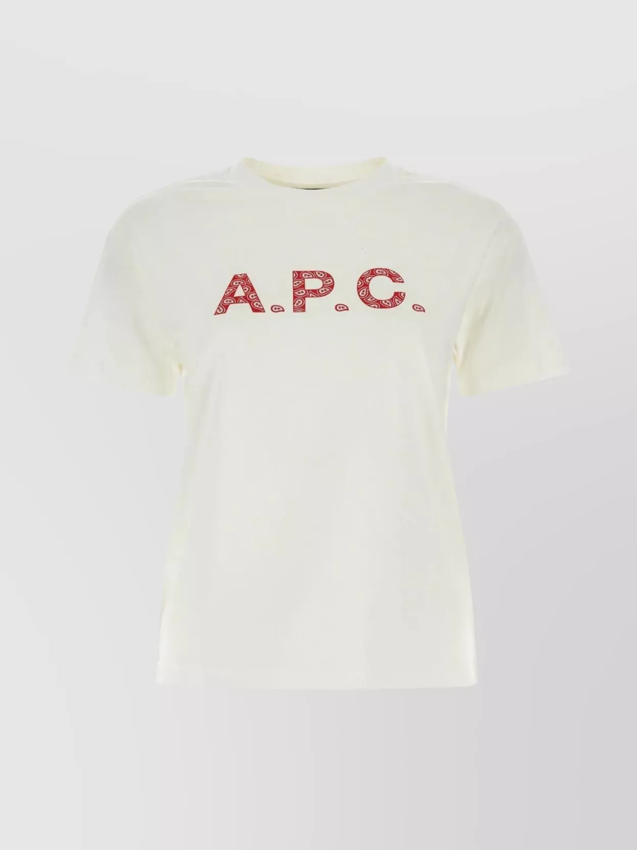 Shop Apc Ribbed Crew-neck Cotton T-shirt With Short Sleeves In Pastel