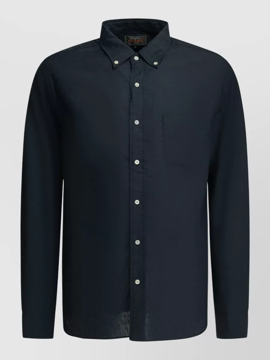 Beams Plus linen blend casual shirt