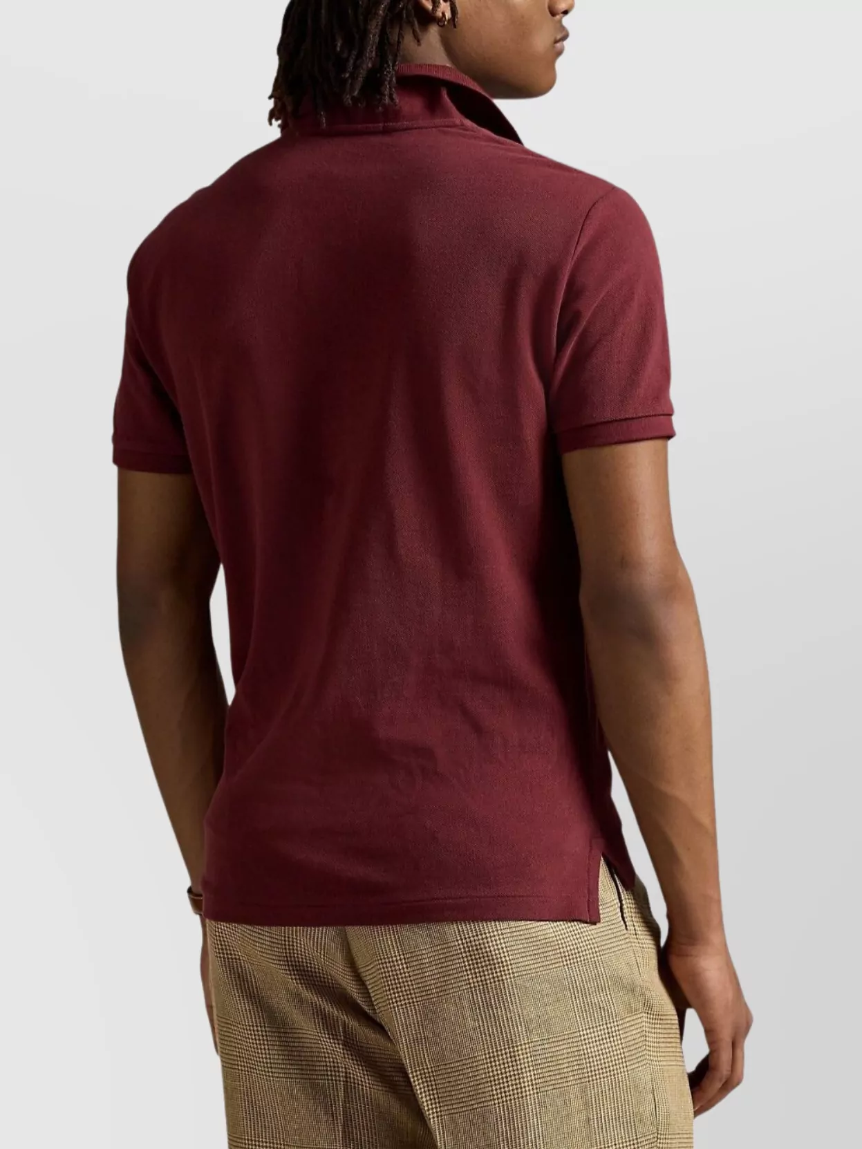 Ralph Lauren Short Sleeve Polo Shirt With Ribbed Collar