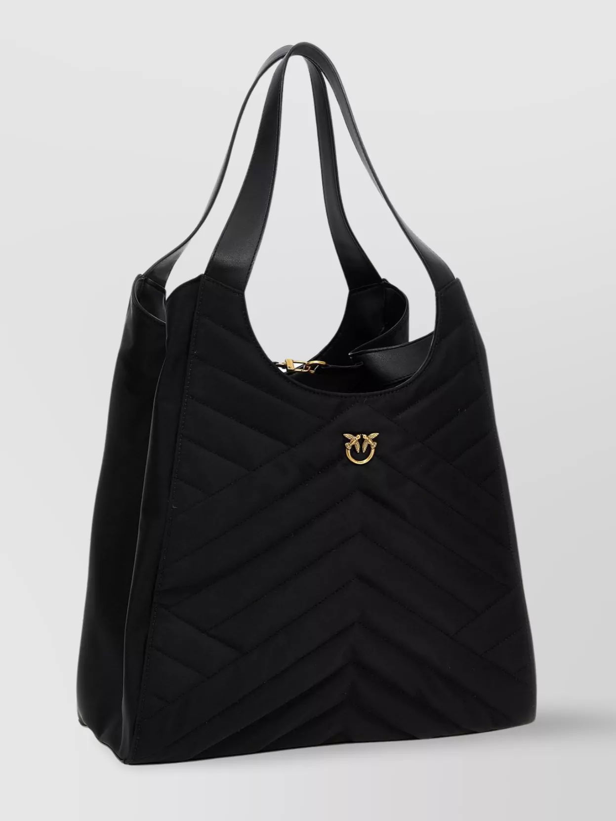 Pinko 'puzzle' Chevron Quilted Tote Bag