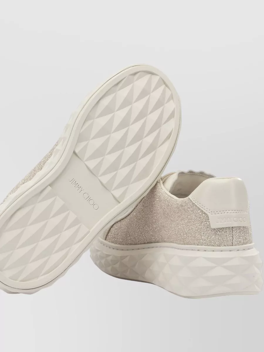 Jimmy Choo Diamond Light Maxi Sneakers Glitter Sole