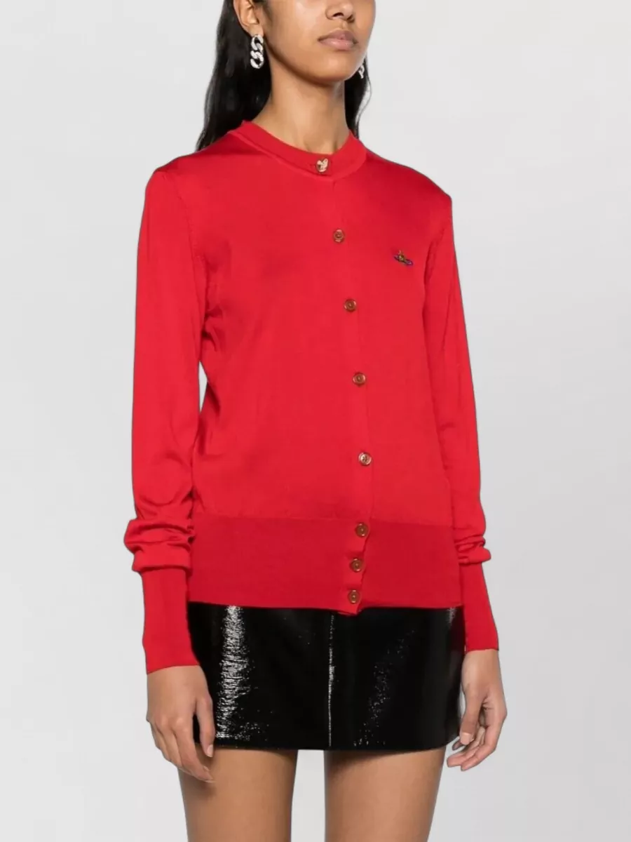 Vivienne Westwood Bea Lightweight Cotton Blend Cardigan Clothing In Multi