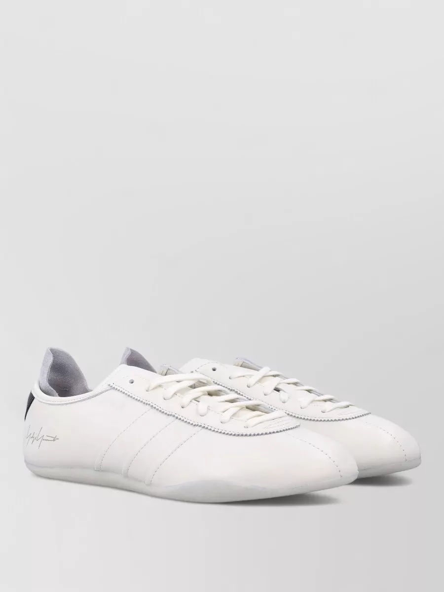 Y-3 Leather Lace-Up Sneakers