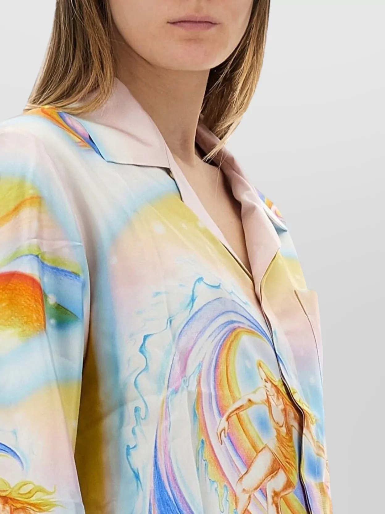 Casablanca "Psychedelic Nirvana" Collared Pocket Shirt