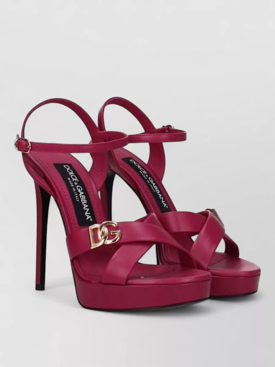 Dolce&Gabbana Leather Platform Sandals