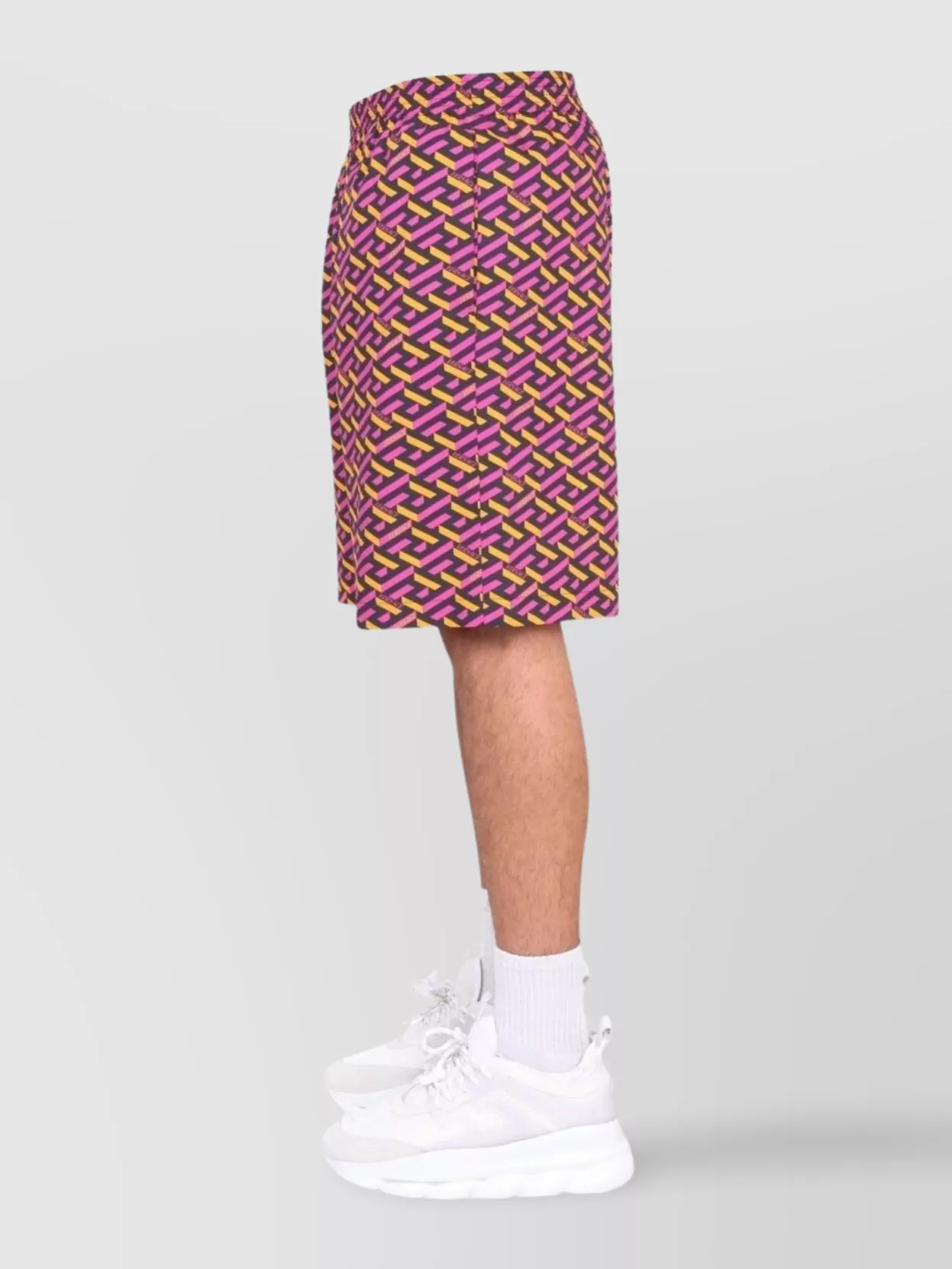 Versace Printed Shorts Featuring Elastic Waistband