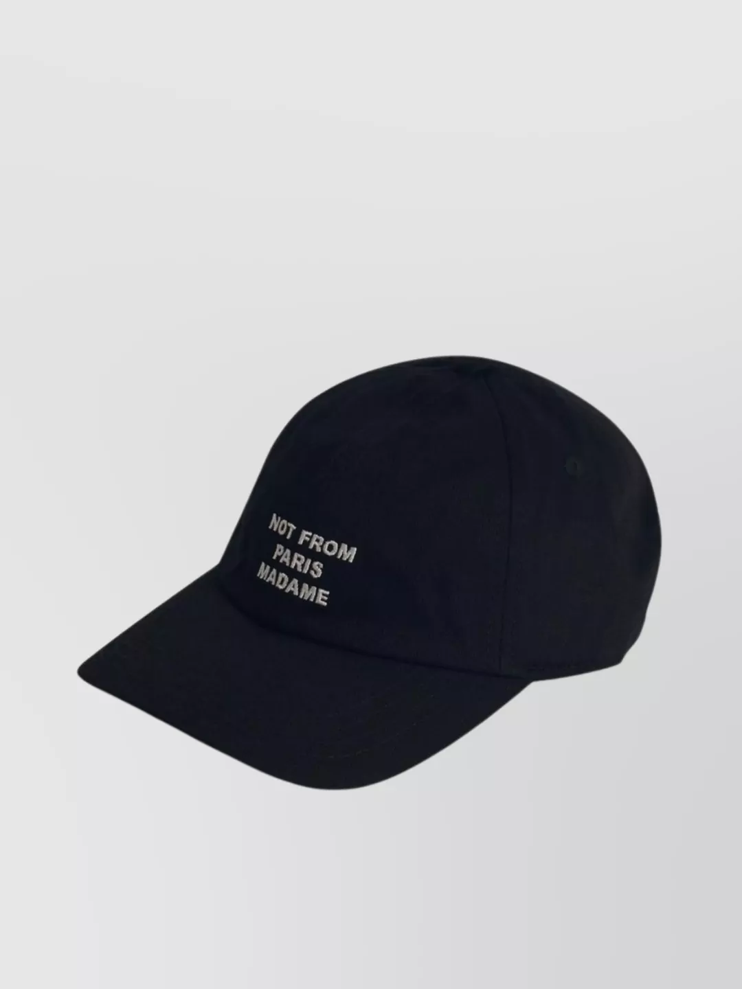 Drôle De Monsieur Embroidered Slogan Baseball Cap