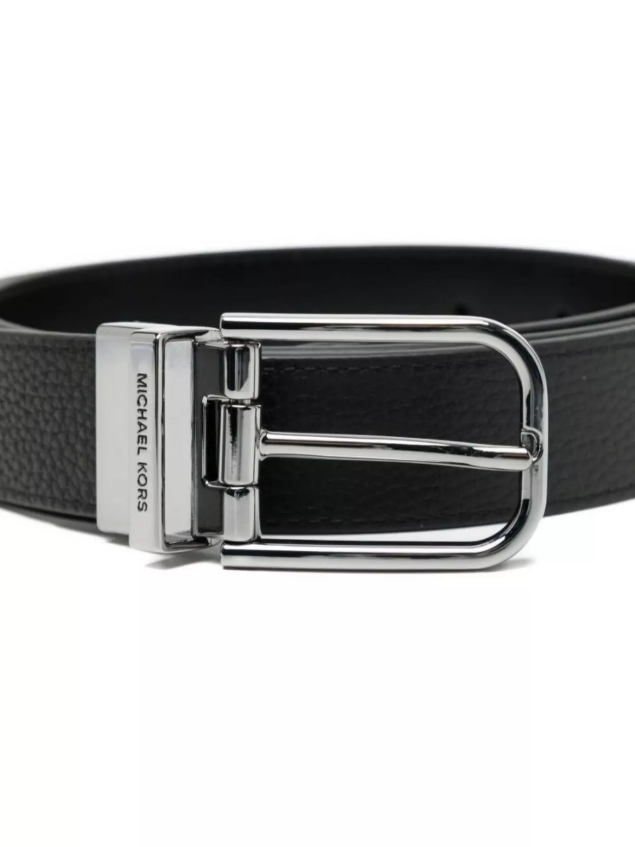 Michael Kors Textured Belt Featuring Metal Buckle
