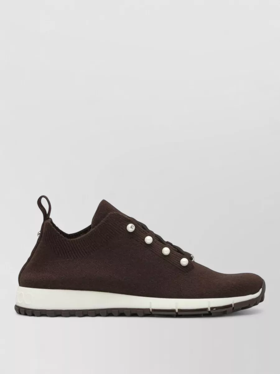 Jimmy Choo Cashmere Low-Top Sneakers