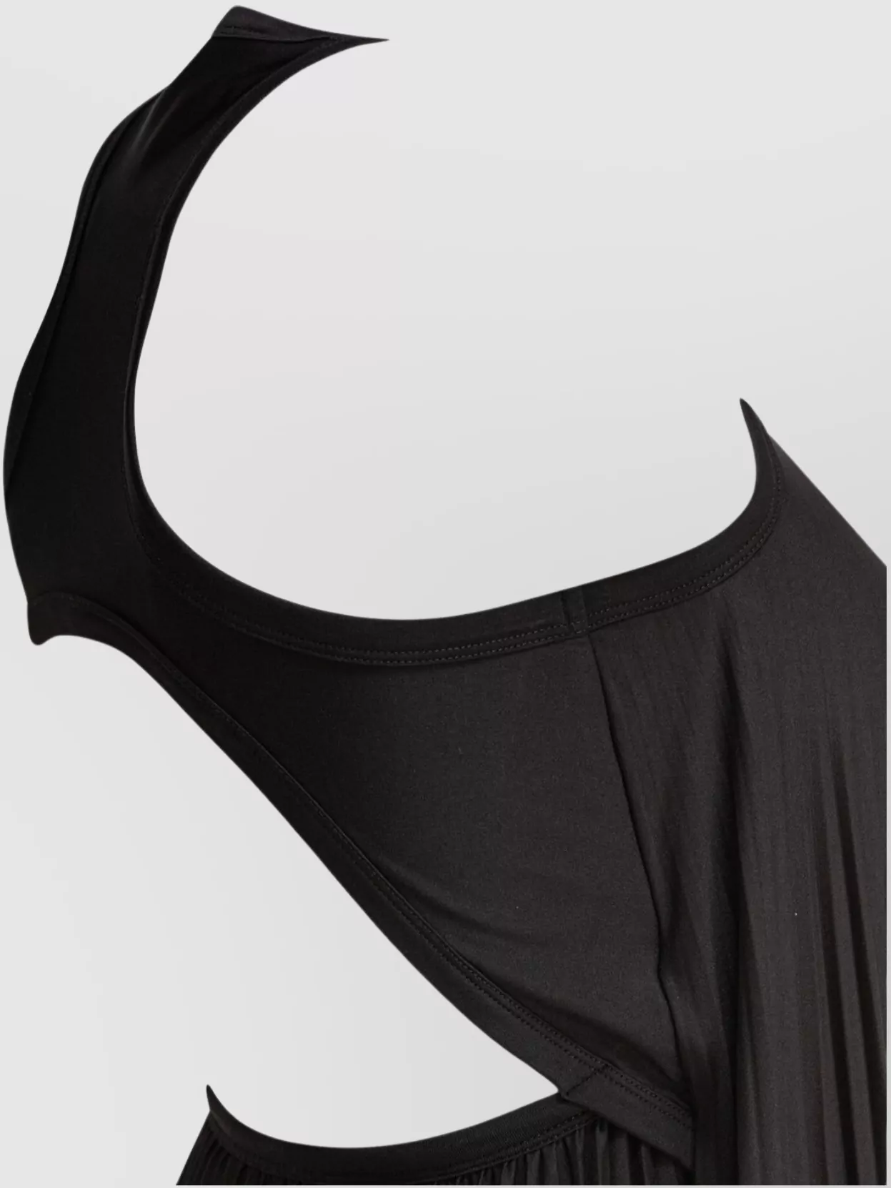 Sportmax Halter Neck Open Back Pleated Design Dress