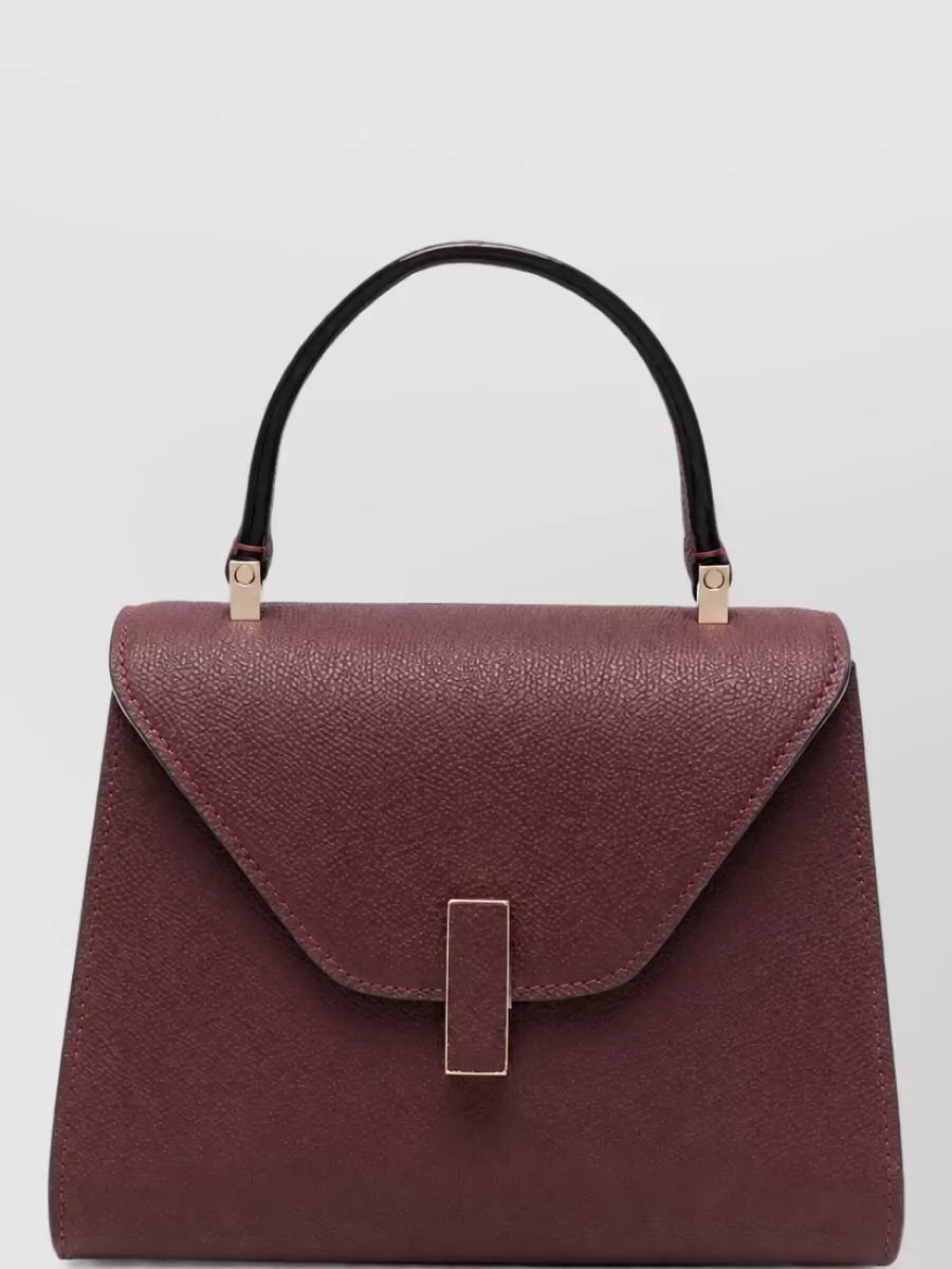 Valextra Iside Mini Leather Clutch Bag