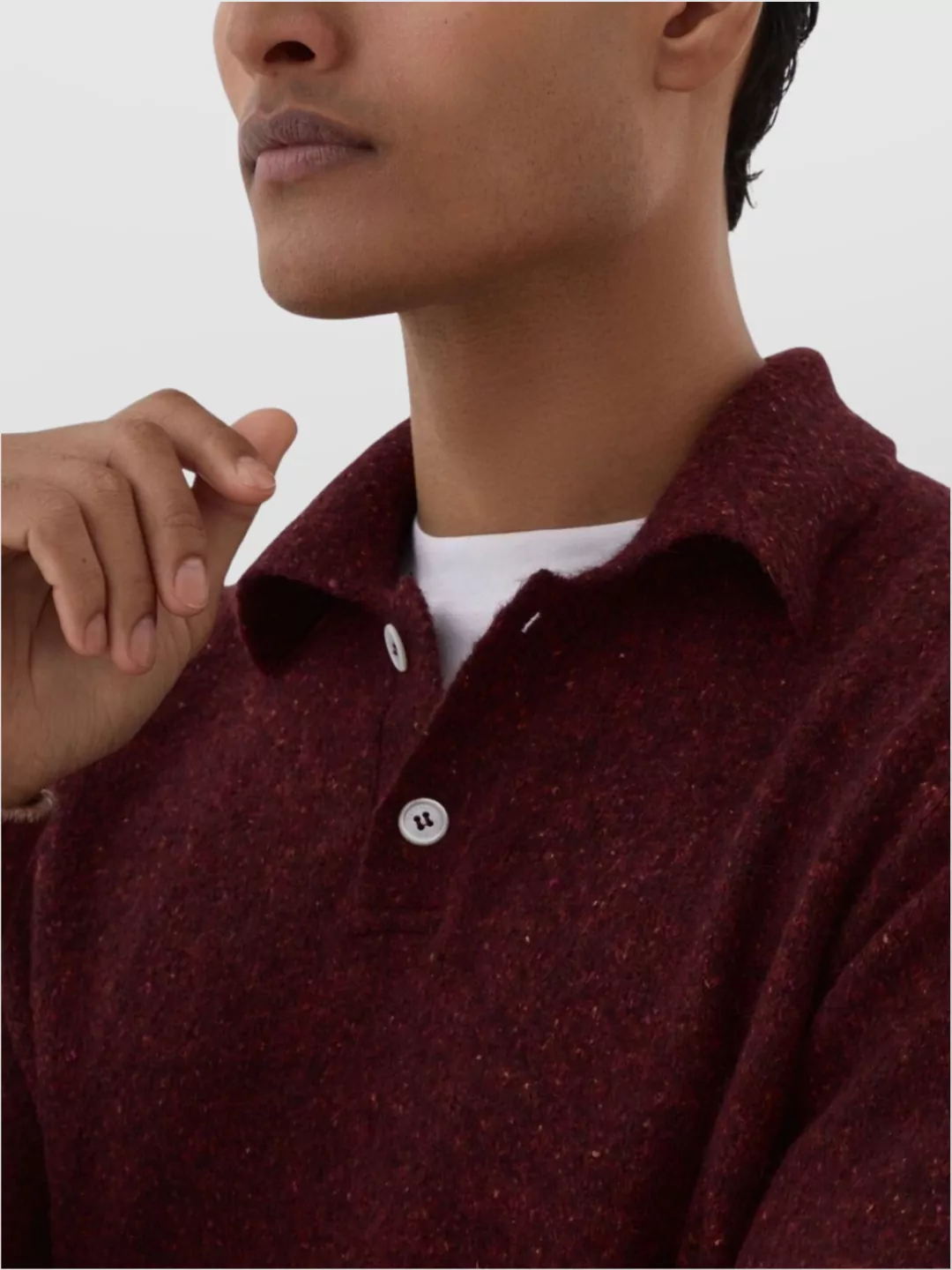 Brunello Cucinelli V Neck Long Sleeve Collared Knitwear