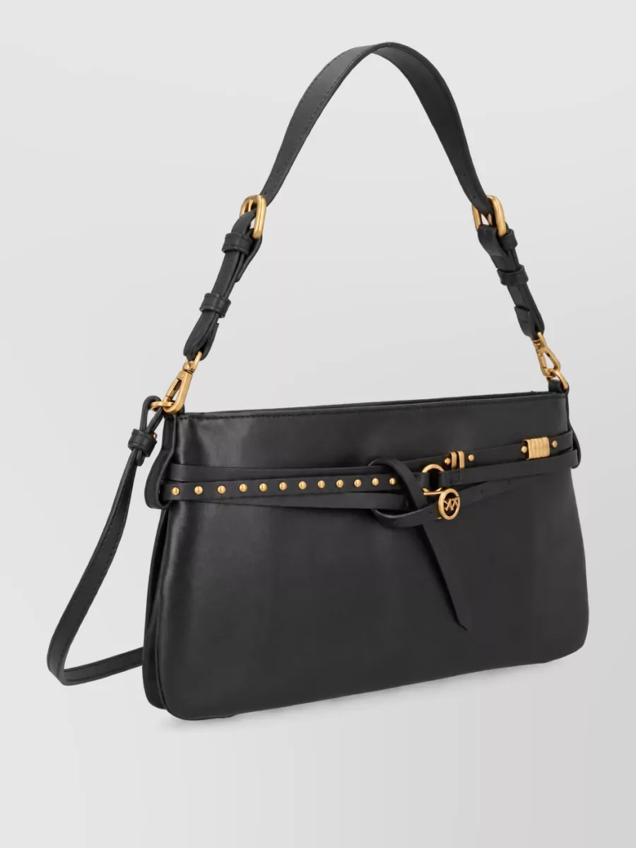 Pinko Medium Belt Clutch Bag Studded Strap