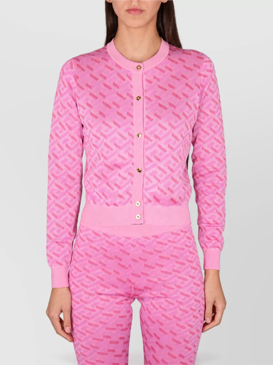 Versace Silk Jacquard Cardigan