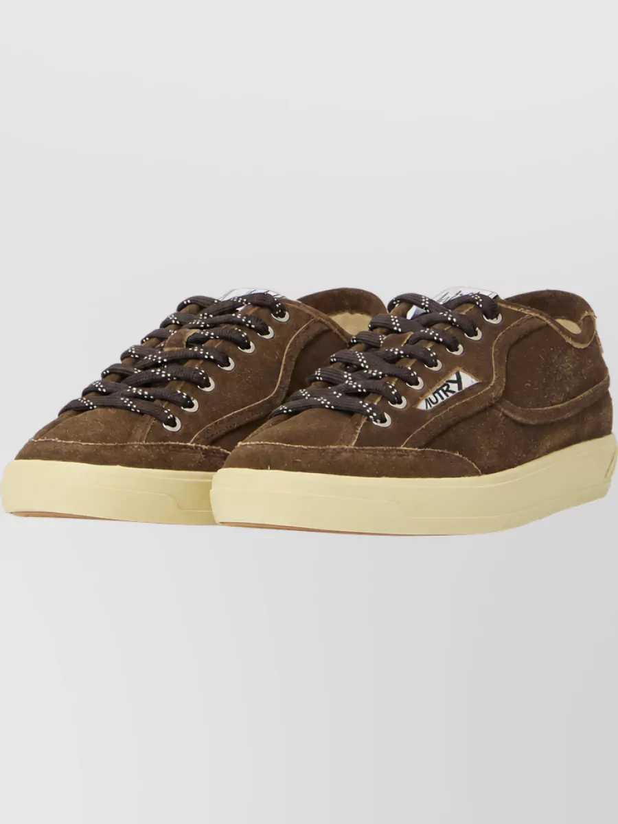 Autry Suede Leather Low-Top Sneakers