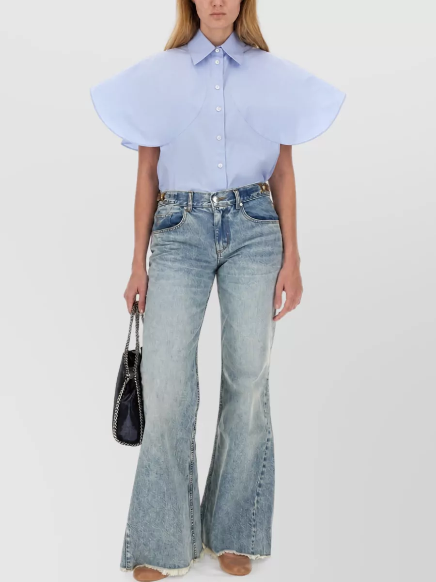 Stella Mccartney Denim Flared Trousers