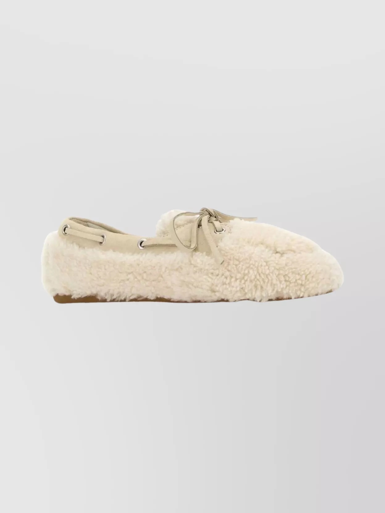 Miu Miu Textured Loafers With Lace Detail And Rubber Sole In Animal Print