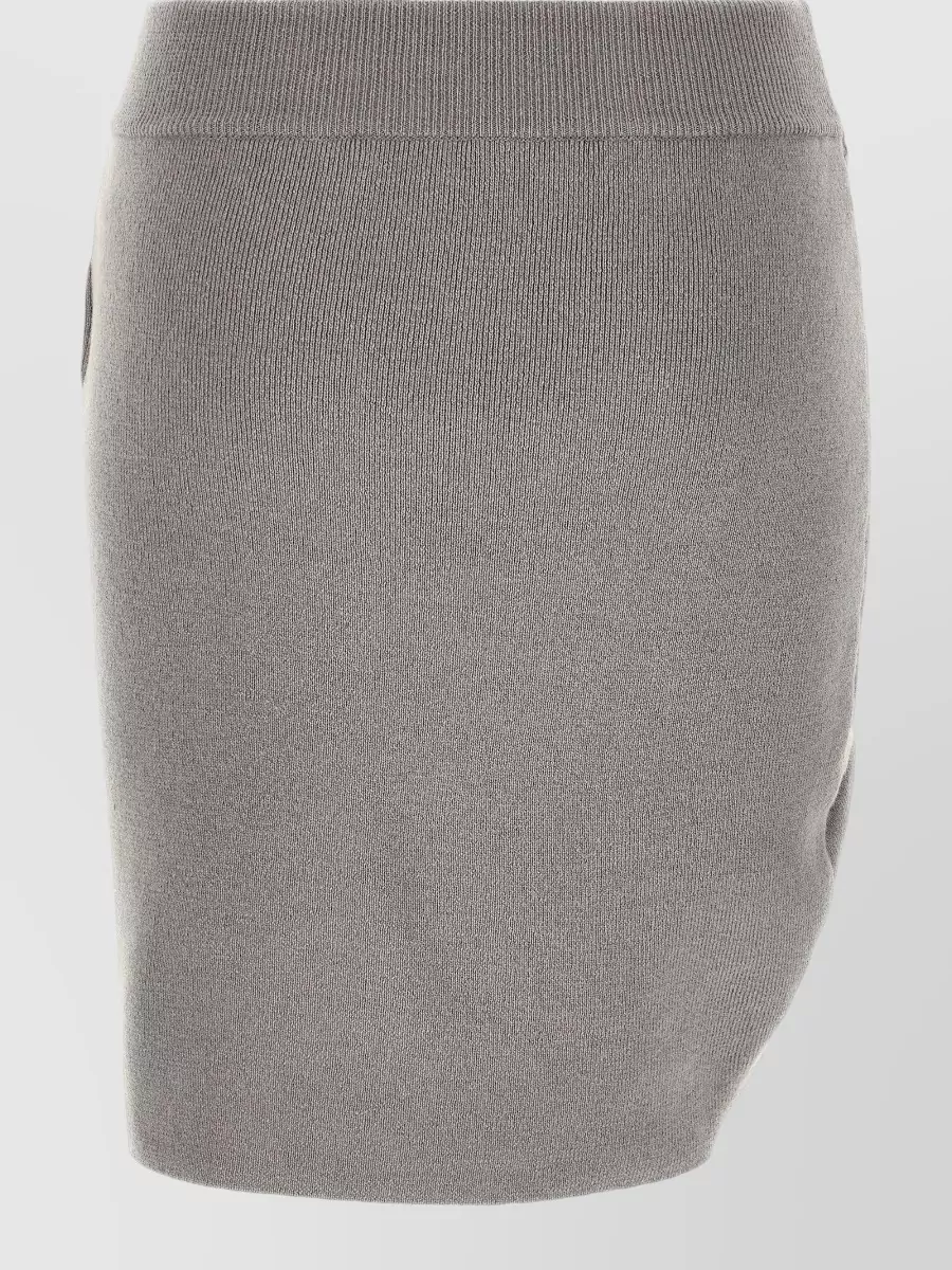 Giuseppe Di Morabito Wool Asymmetric Draped Knit Skirt