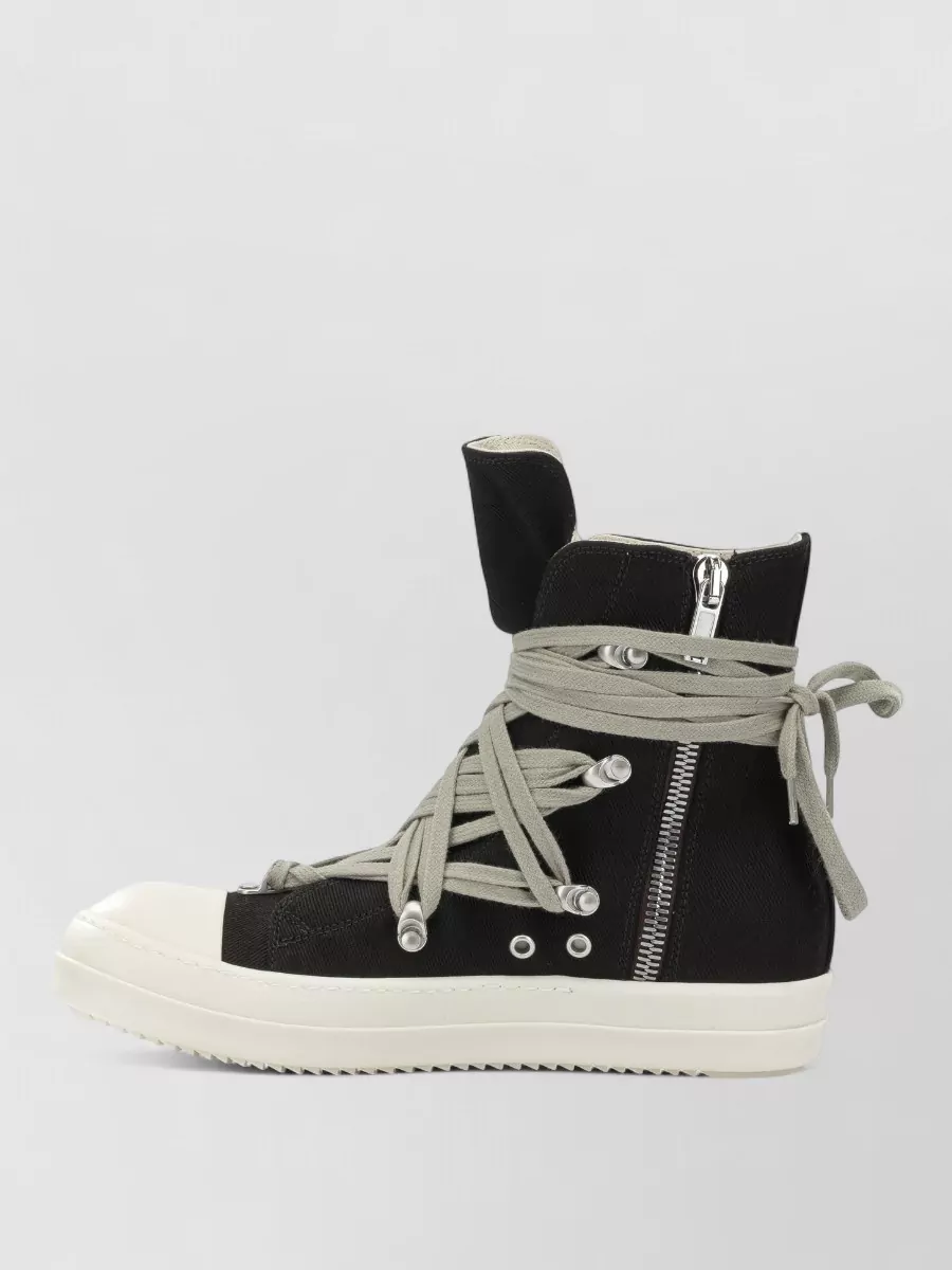 Rick Owens Drkshdw Cotton High-Top Sneakers