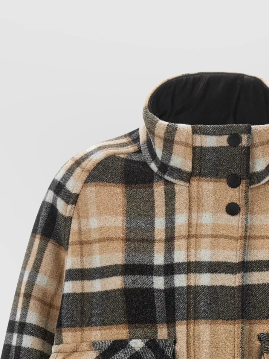 Pinko Checked Wool Fitted Jacket