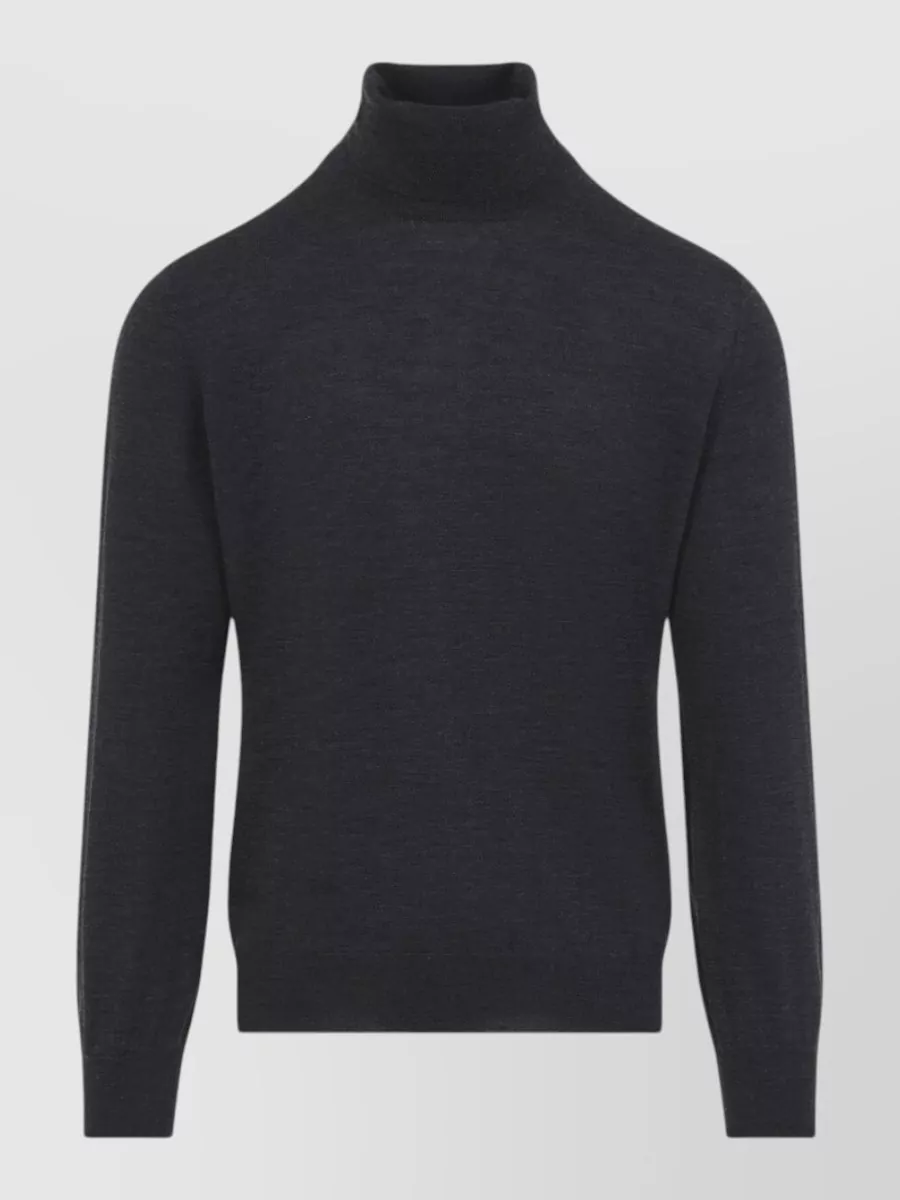 Brunello Cucinelli Ribbed wool cashmere turtleneck sweater