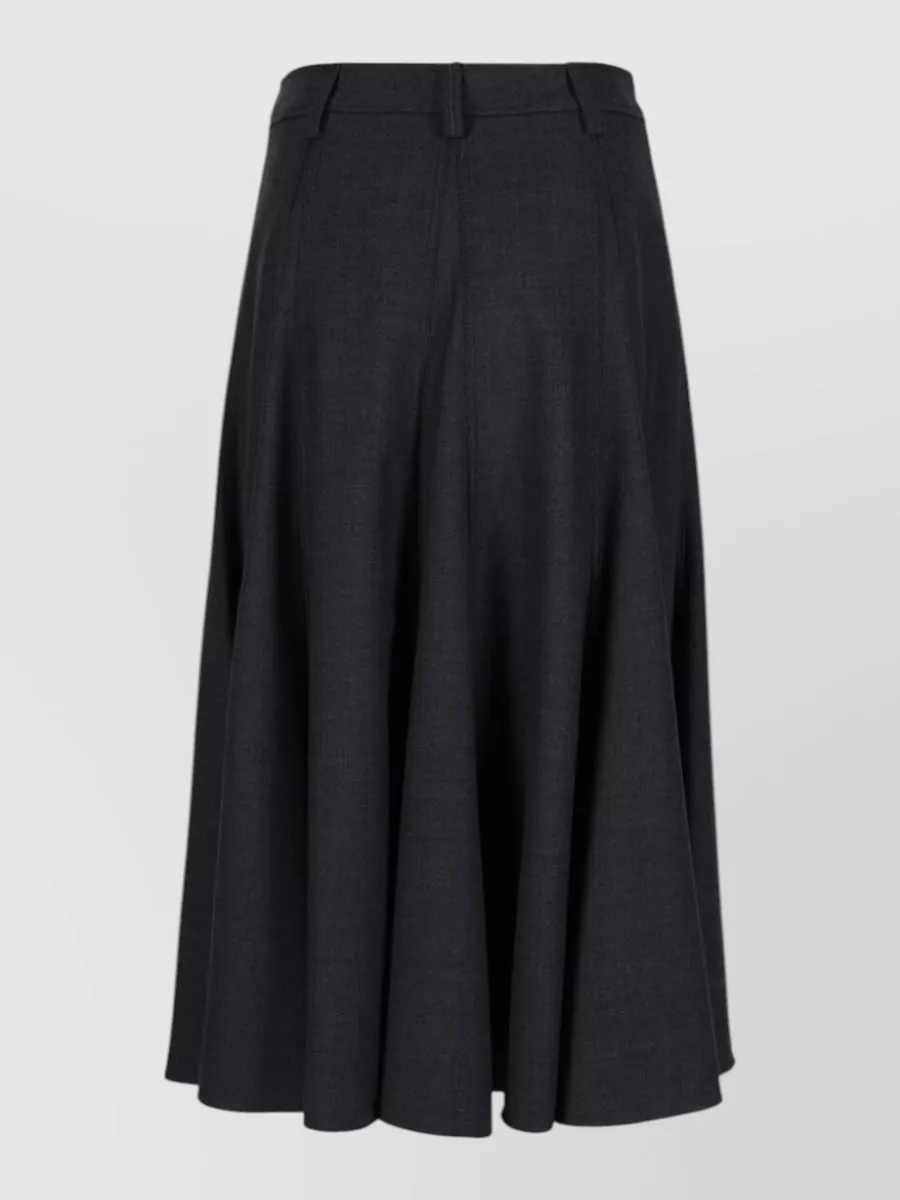 Brunello Cucinelli virgin wool midi skirt