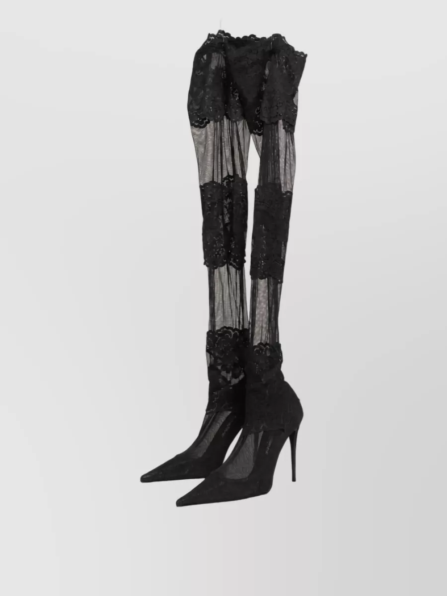 Dolce&Gabbana Over-The-Knee Sock Pumps