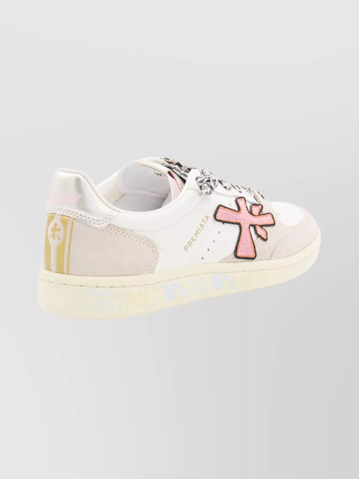 Premiata Casual Low Top Sneakers With Contrast Stitching