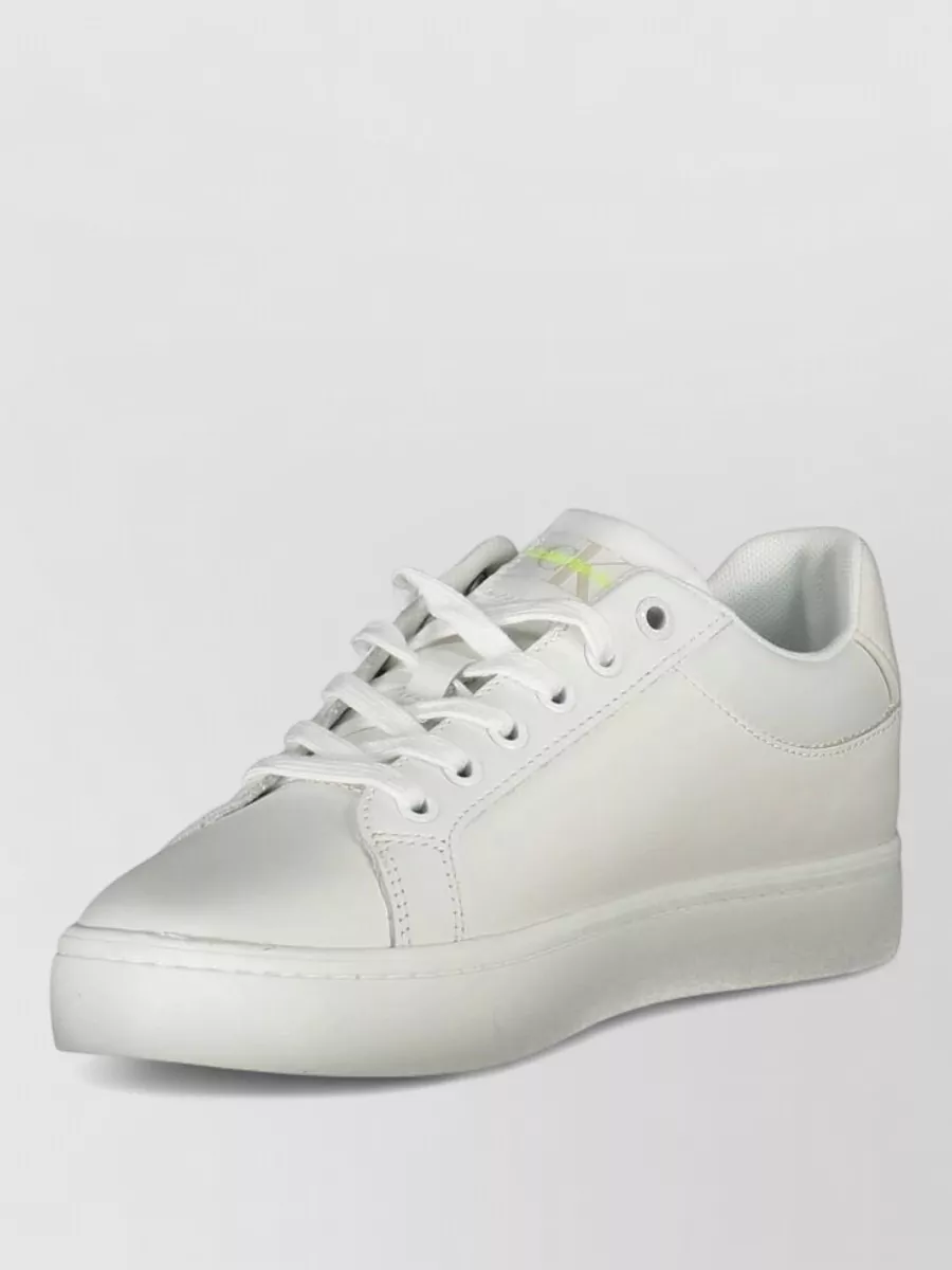 Calvin Klein leather lace-up sneakers
