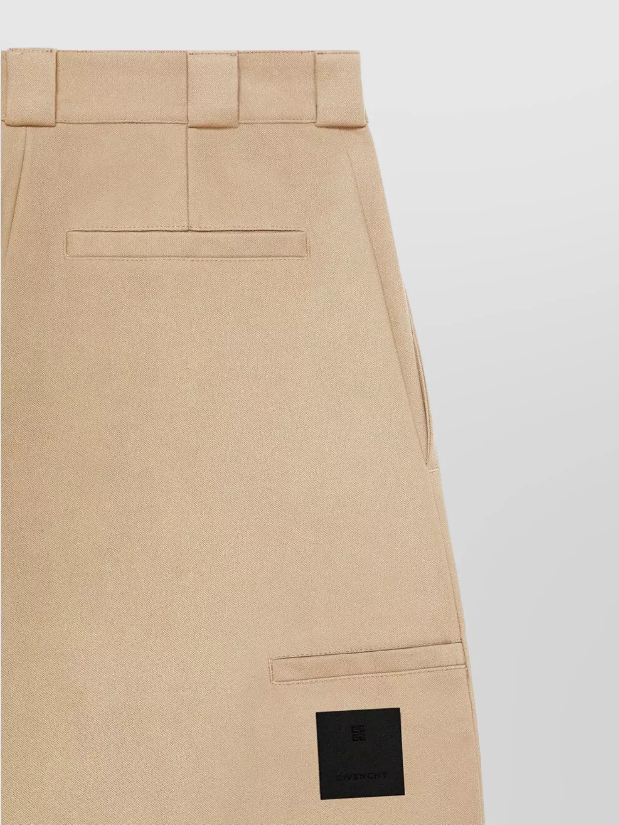 Givenchy Wide Leg Bermuda Shorts With Adjustable Waist