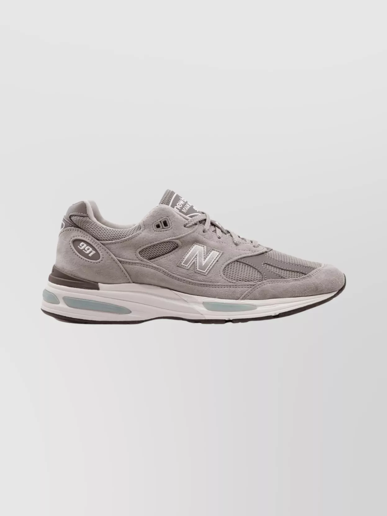New Balance Lace-Up Sneakers With Suede And Mesh