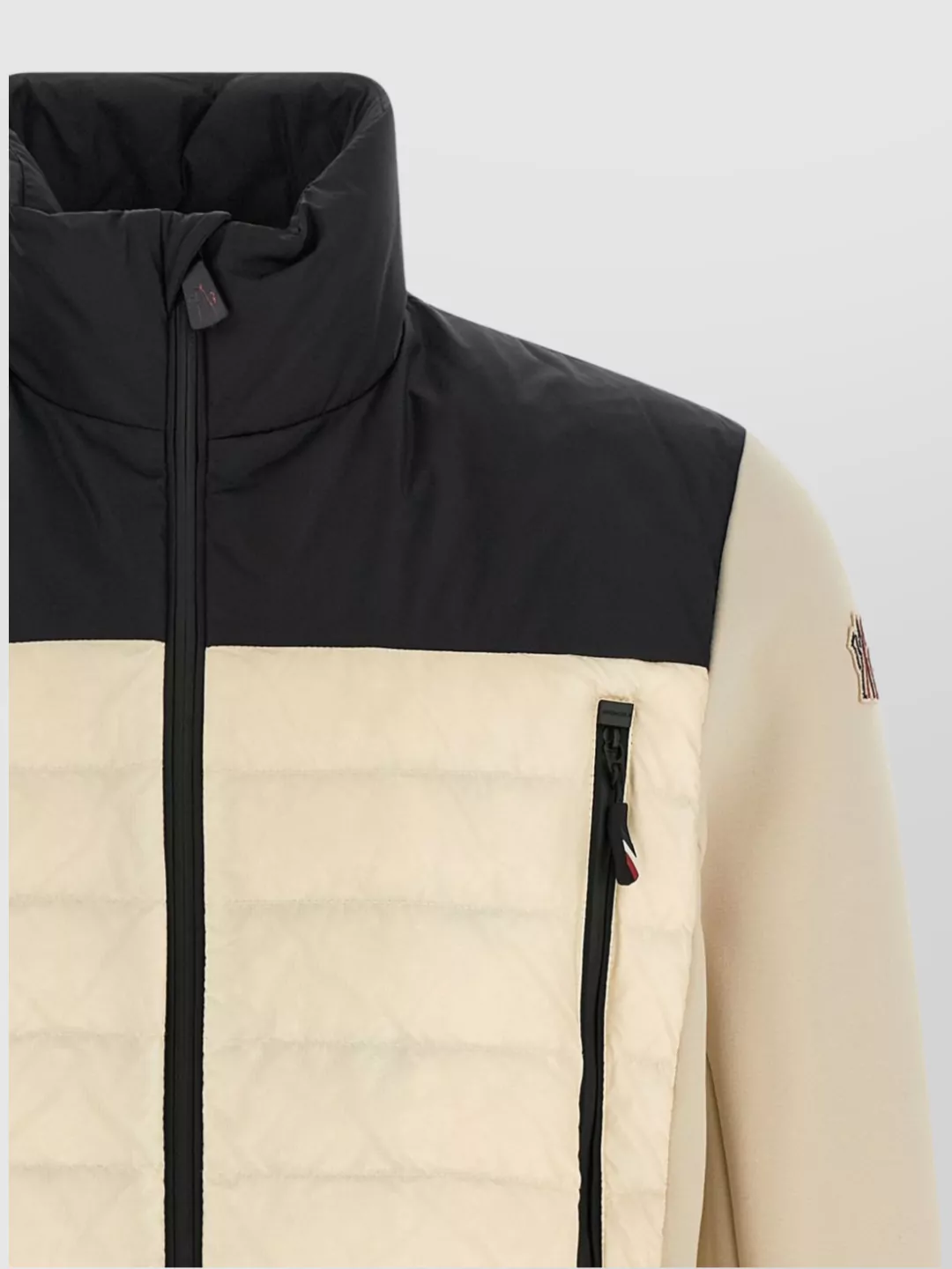 Moncler Grenoble High Collar Long Sleeve Quilted Jacket