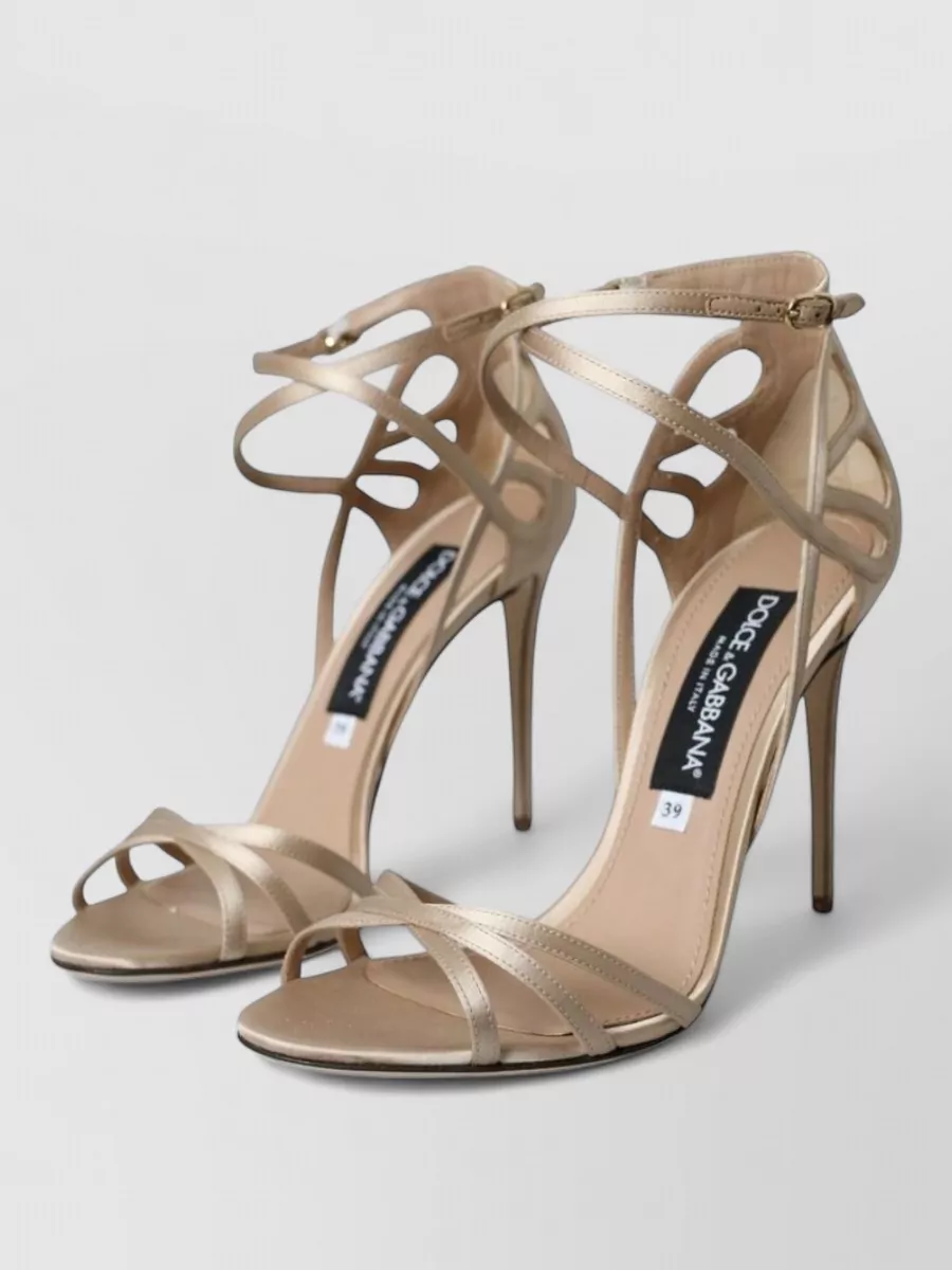 Dolce&Gabbana Satin Ankle Strap Sandals