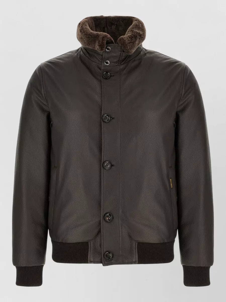 Moorer shearling down jacket