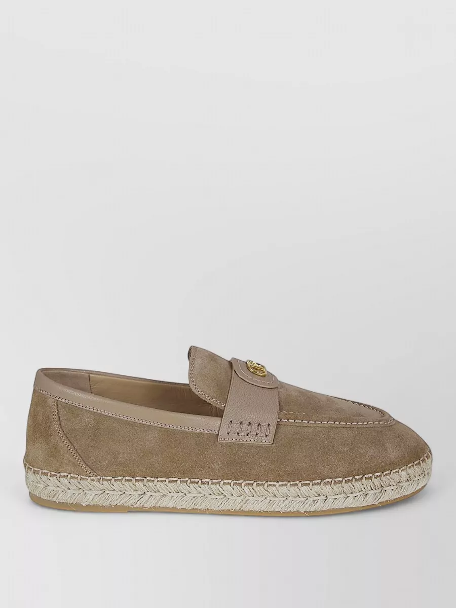 Valentino Garavani Espadrilles Palm Avenue Suede Slip On