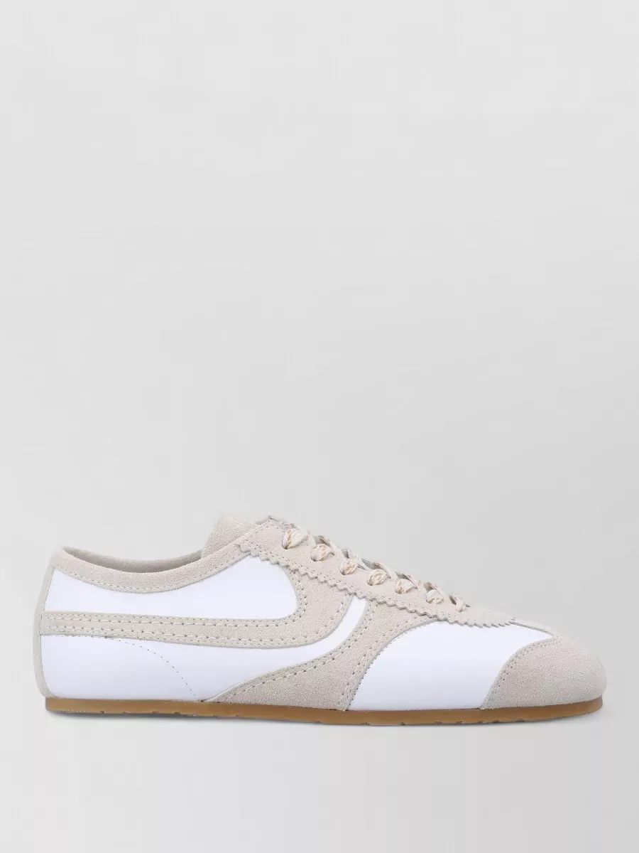 Dries Van Noten Low Top Sneakers Suede Accents Contrast Panels