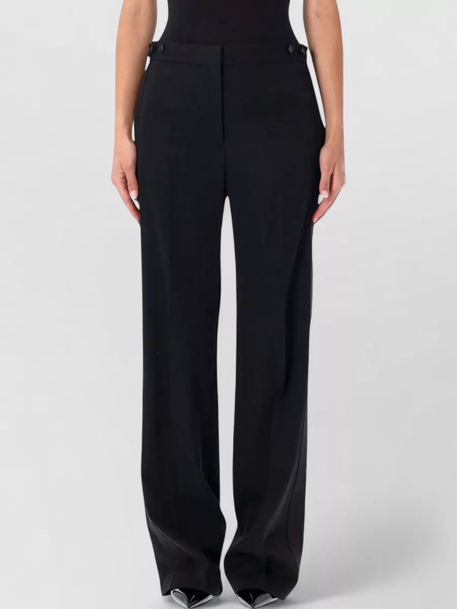 Stella Mccartney wool slim-fit pleated straight-leg suit trousers