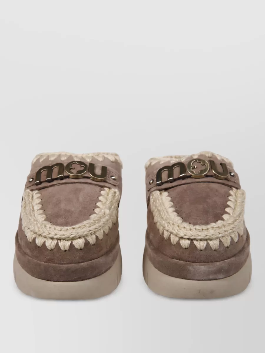 Mou sheepskin clogs