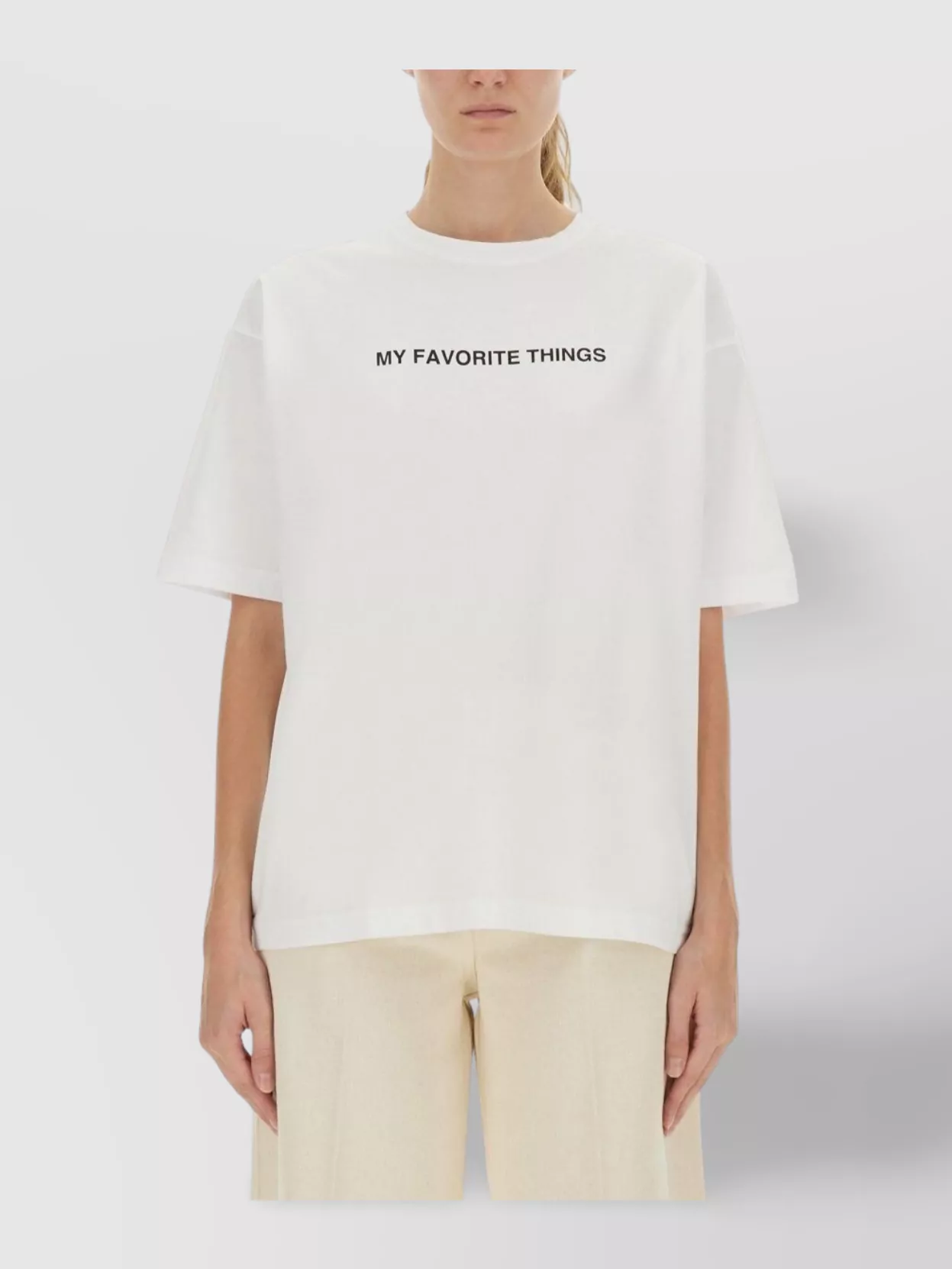 Aspesi Graphic Print Relaxed Fit Crew Neck Top