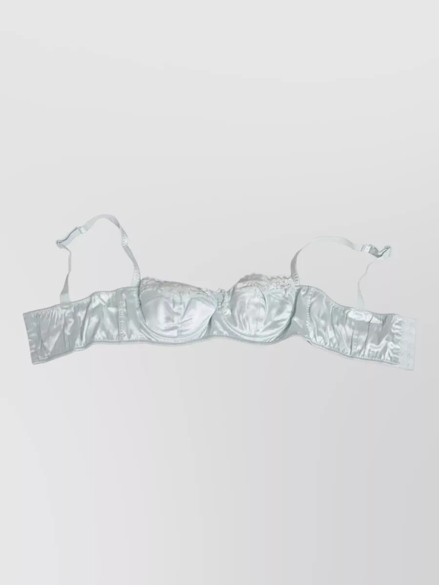 Dolce&Gabbana silk semi-padded balconette bra